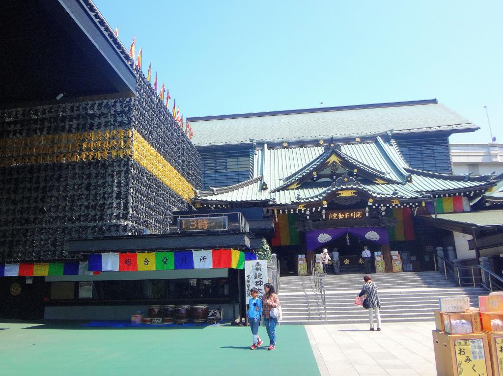 Outside of the fire temple in Tokyo