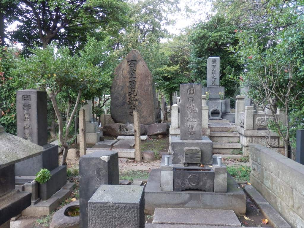 Gravestones at Yanaka Cemetery in Tokyo.