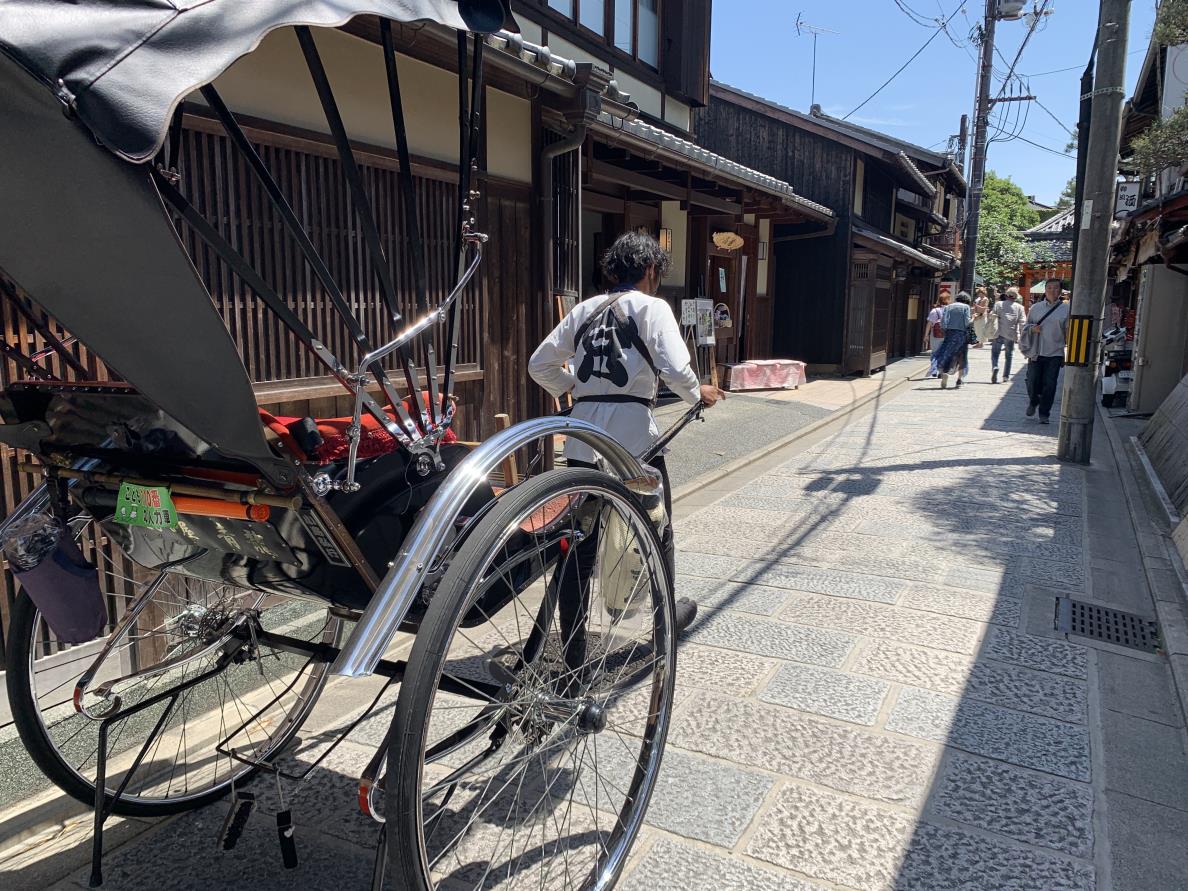 Rickshaw on a Kyoto backstreet