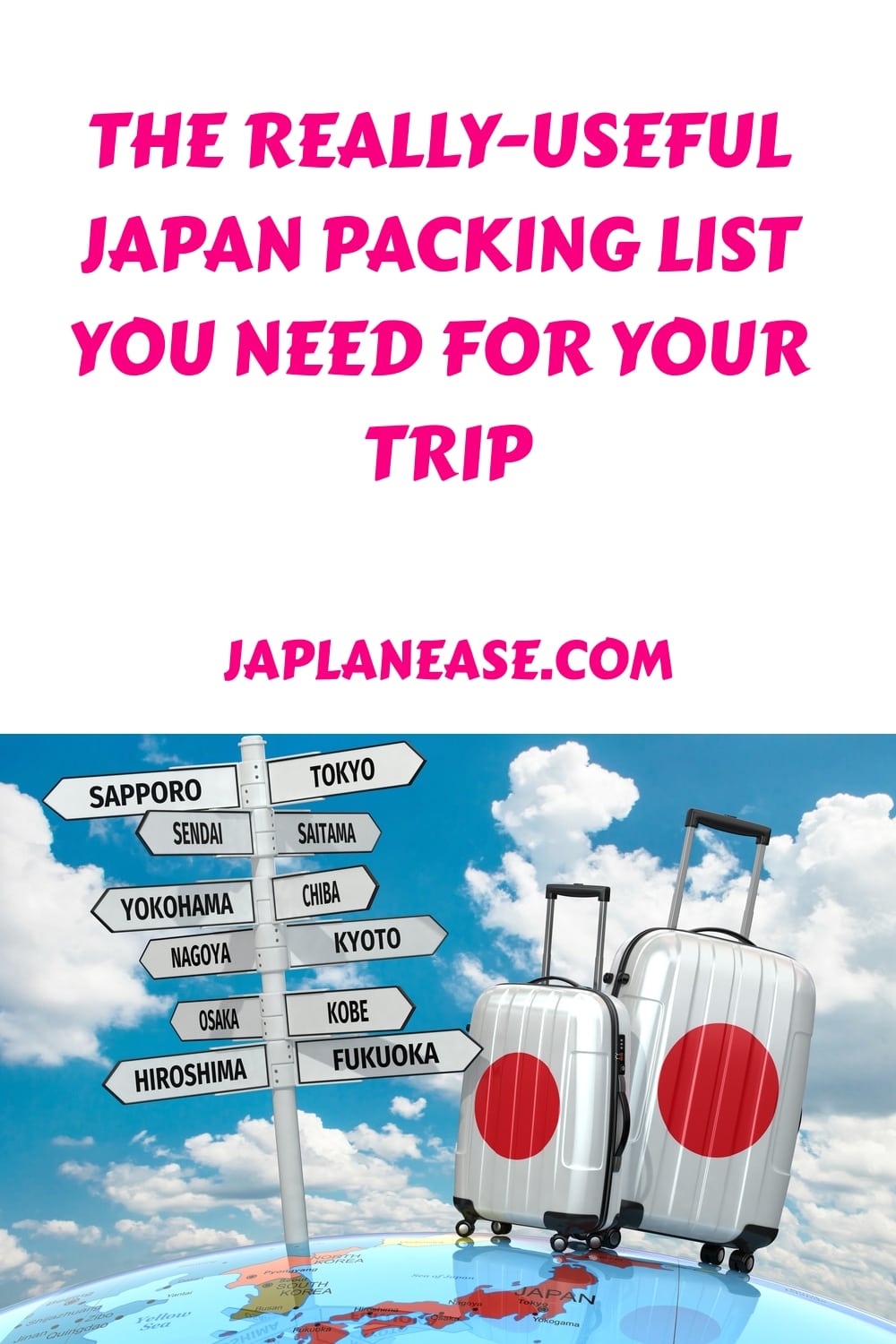 voyage pack sac japon
