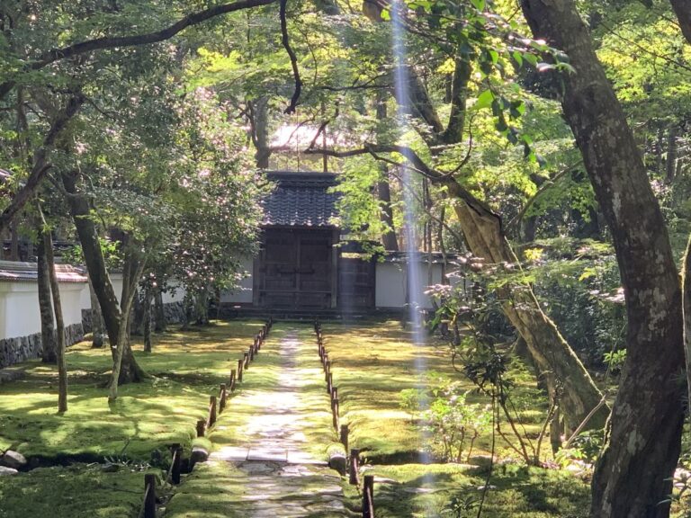 Main gate of Saihoji Temple in Kyoto