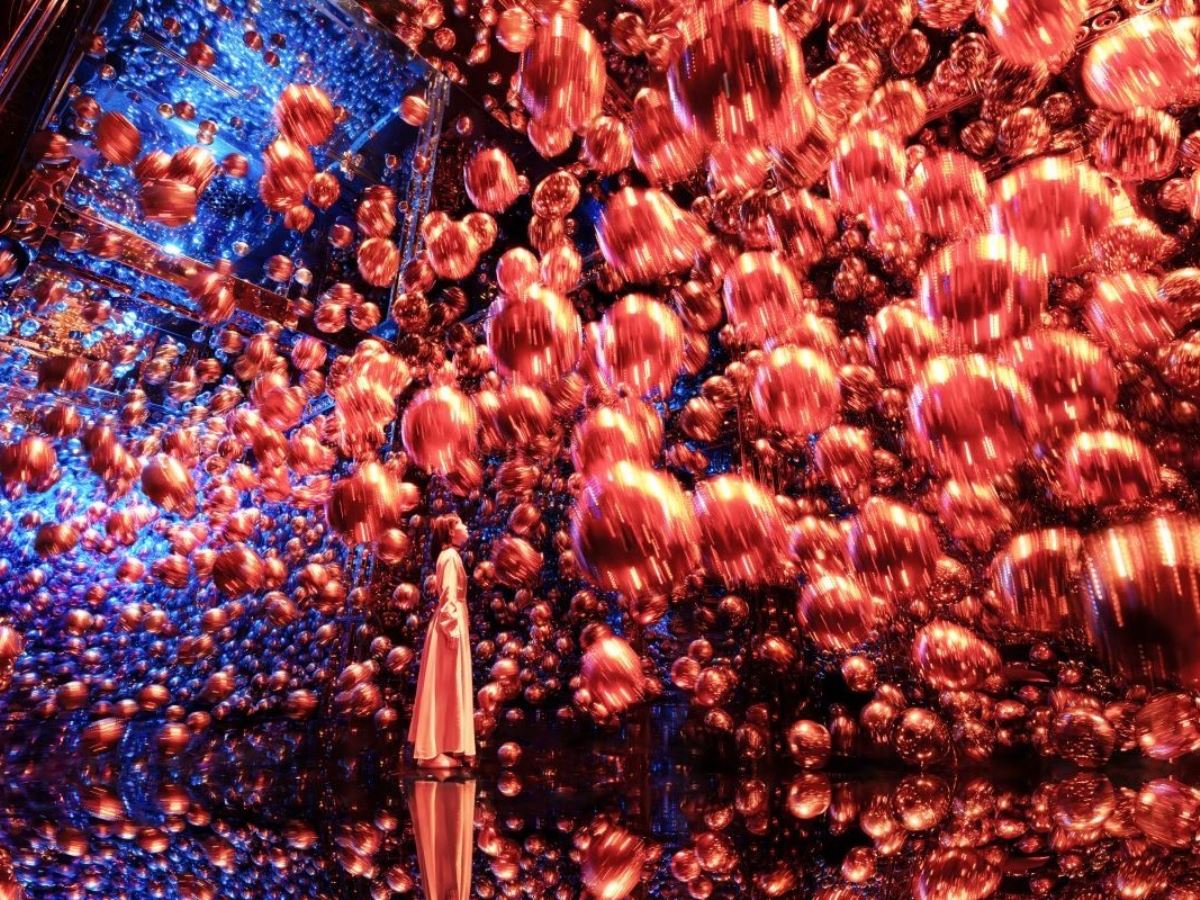 exhibit at the new teamLab museum in Kyoto