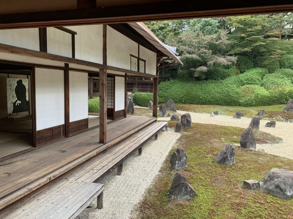Zen garden at Komyo in in Kyoto