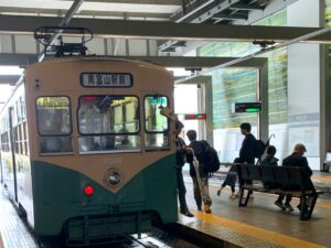 tram at Toyama Station