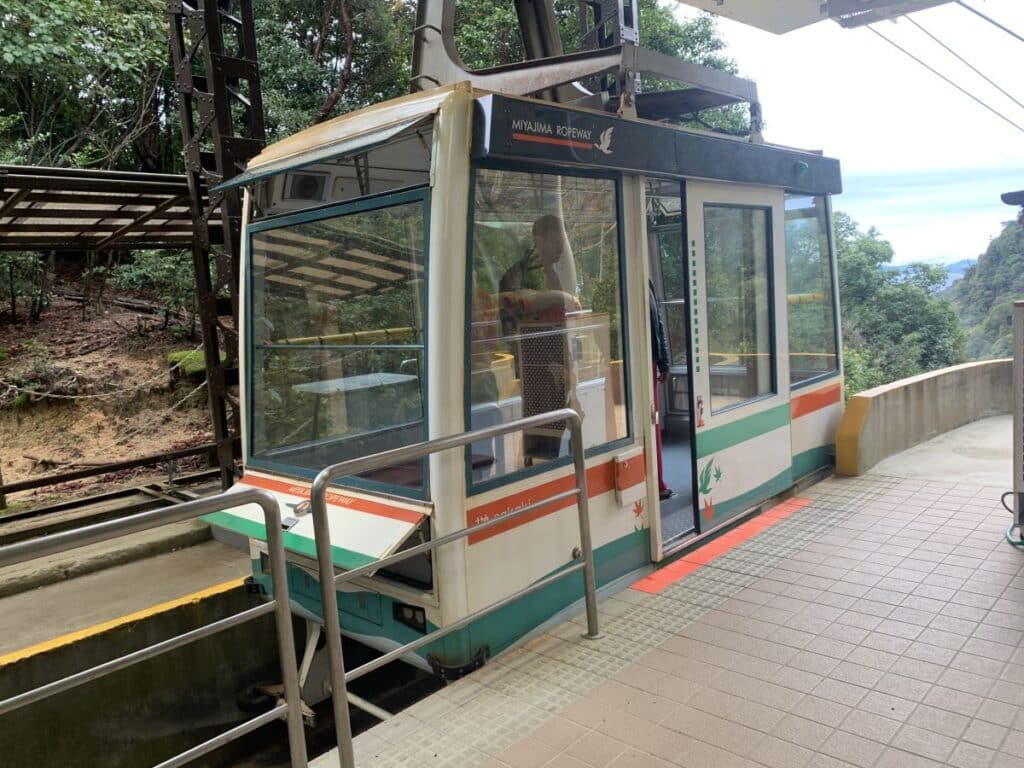 Car on the Miyajima ropeway