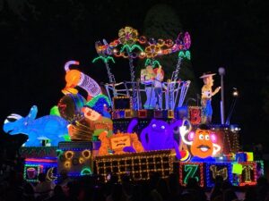 Tpy story parade float at Tokyo Disneyland