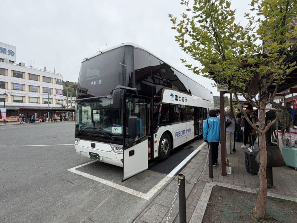 Bus to Shinjuku at Kawaguchiko Station