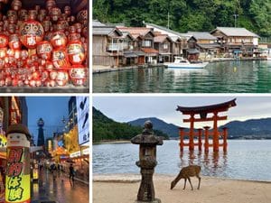 shot showing possible day trips from Kyoto including Ine and Miyajima