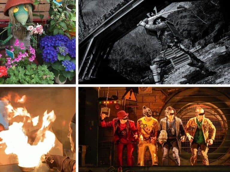 composite image of things to do in Kyoto with teenagers