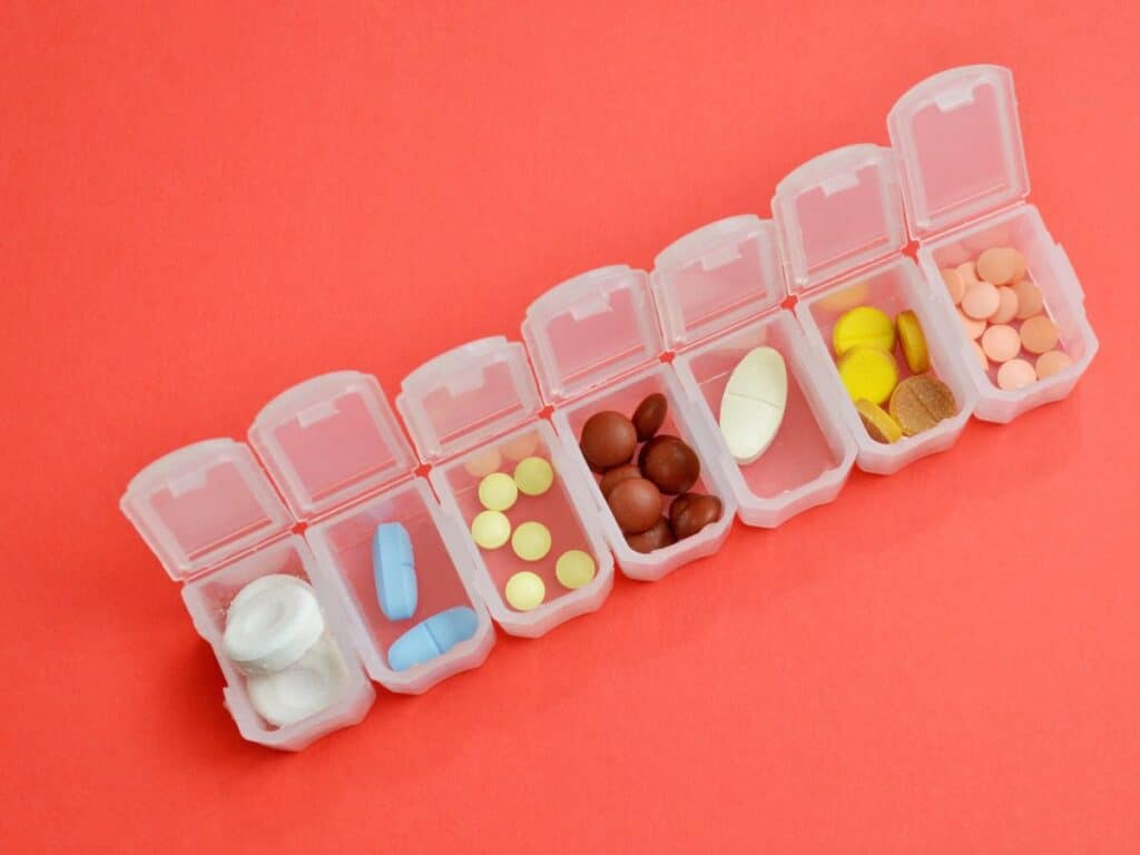 medications in a pillbox