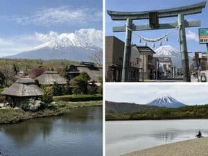 Different views of Mount Fuji